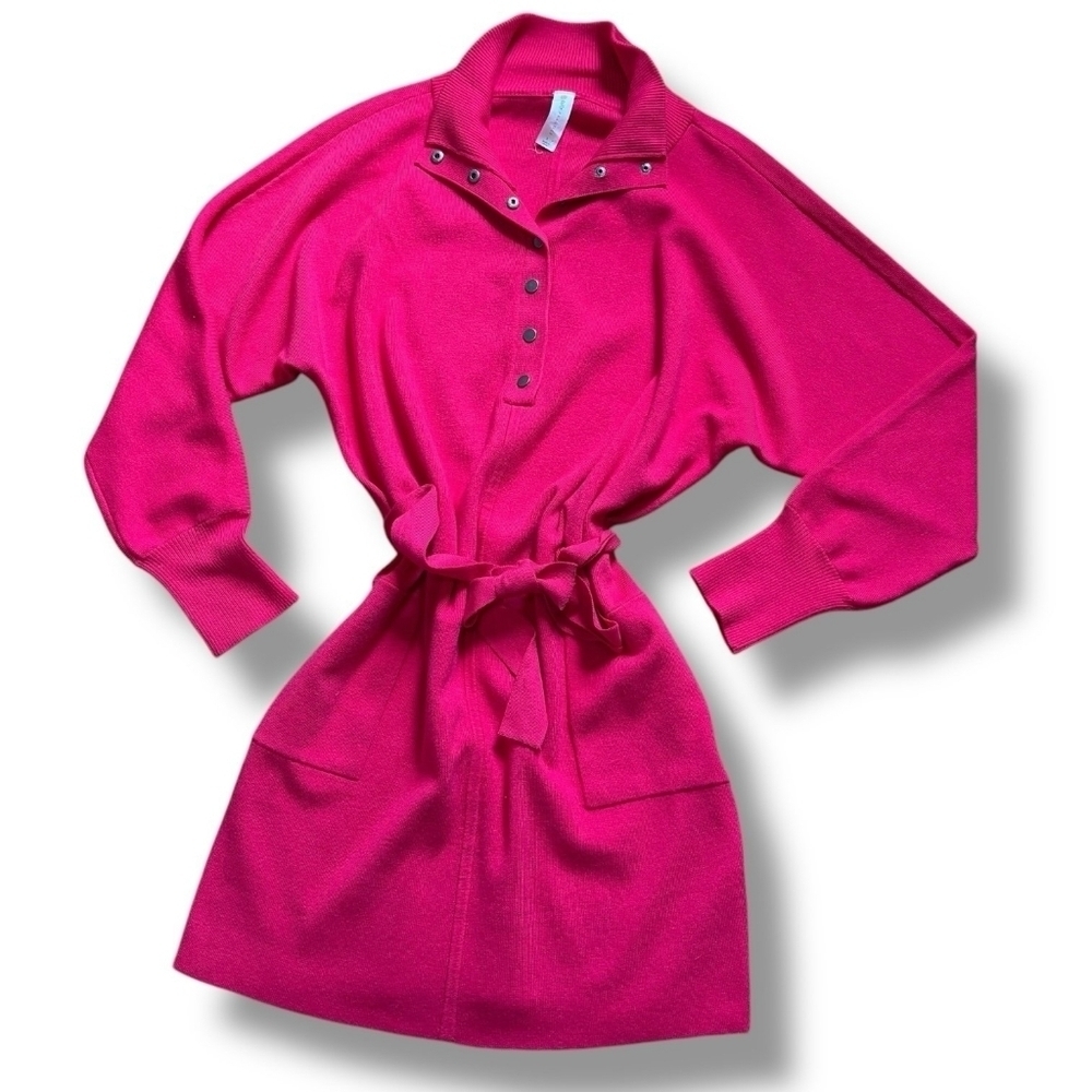 Anthropologie DAILY PRACTICE Sweater Dress Pink Color With Pockets Size XS